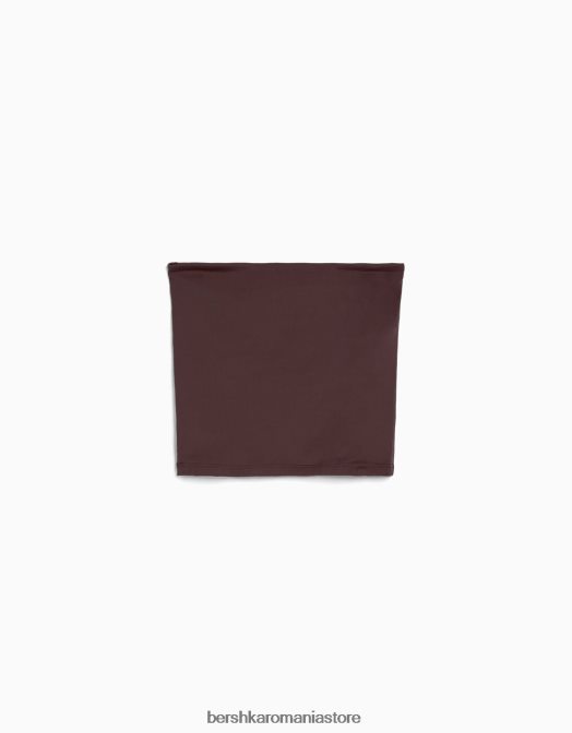 Bershka femei top bandeau maro Z86D663 îmbrăcăminte