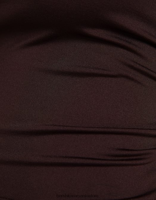 Bershka femei top bandeau maro Z86D663 îmbrăcăminte