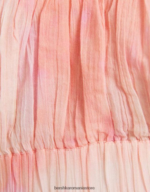 Bershka femei top bralette din crepon cu bretele multicolor Z86D848 îmbrăcăminte