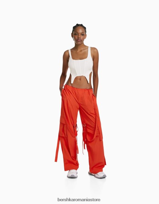 Bershka femei top corset alb Z86D761 îmbrăcăminte