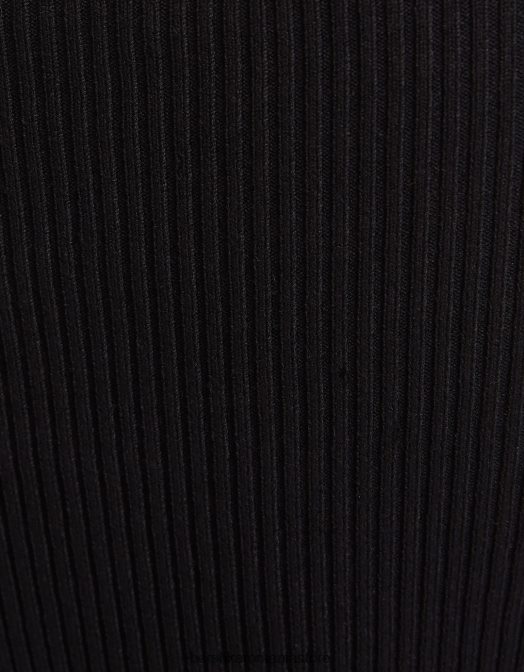 Bershka femei top corset cu nervuri negru Z86D725 îmbrăcăminte