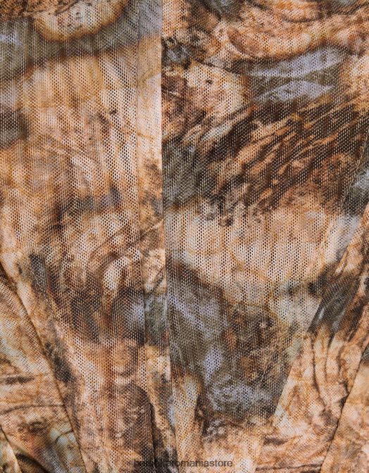 Bershka femei top corset din tul fără mâneci aproape alb Z86D719 îmbrăcăminte