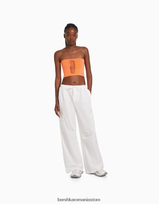 Bershka femei top cu bandă fără cusături coral Z86D824 îmbrăcăminte