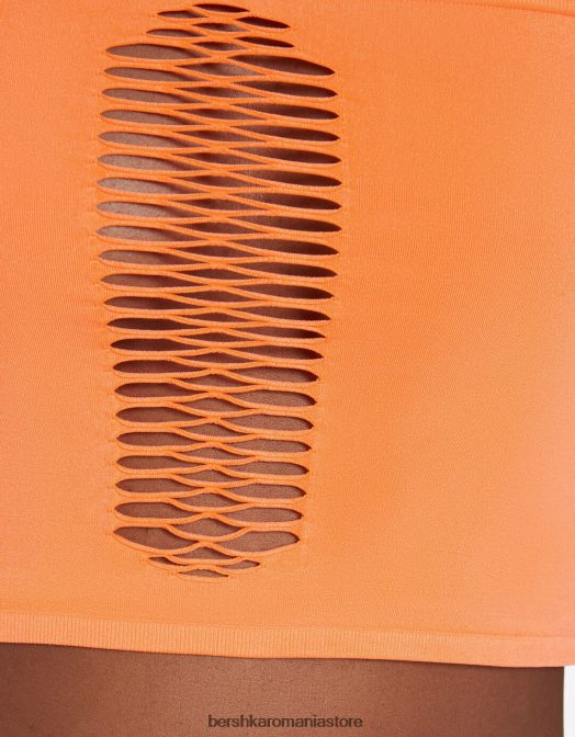 Bershka femei top cu bandă fără cusături coral Z86D824 îmbrăcăminte