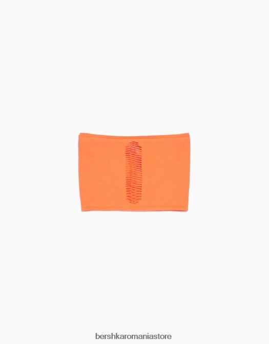 Bershka femei top cu bandă fără cusături coral Z86D826 îmbrăcăminte