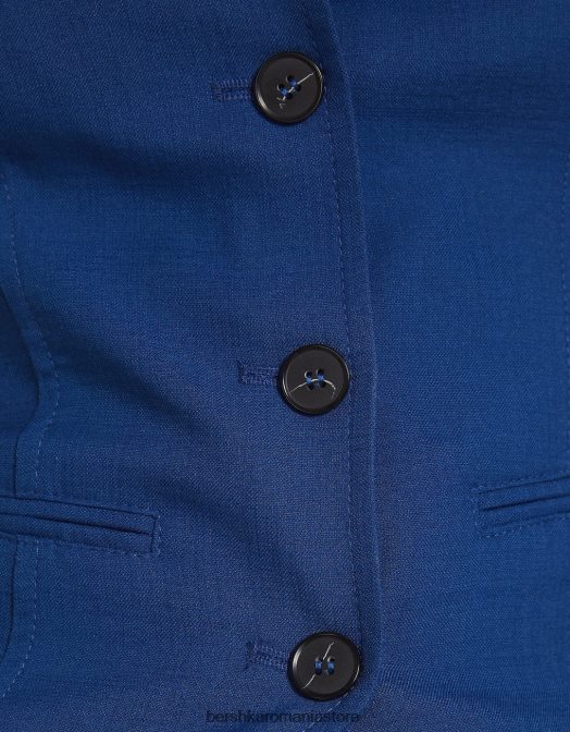 Bershka femei vestă de corset croită cu umeri expuși albastru Z86D684 îmbrăcăminte