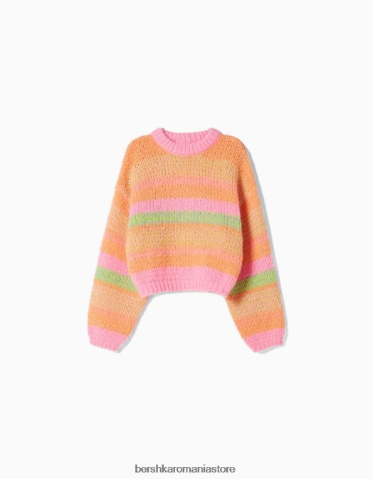 Bershka femei pulover cu gâtul turn cu dungi alte Z86D1078 îmbrăcăminte