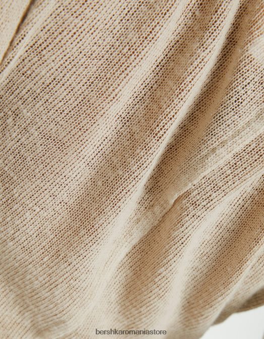 Bershka femei pulover cu tiv cret piatră Z86D1016 îmbrăcăminte