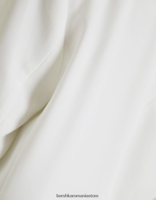 Bershka femei blazer cu croială feminină cu croială obișnuită aproape alb Z86D1191 îmbrăcăminte