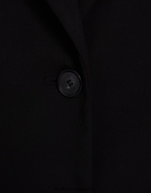 Bershka femei blazer cu croială lejeră, cu o potrivire feminină negru Z86D1203 îmbrăcăminte