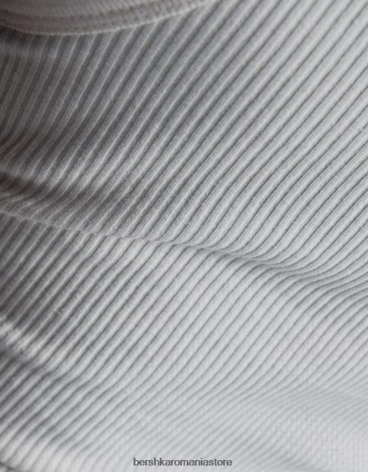 Bershka femei Pachet de 2 topuri cu coaste fără mâneci multicolor Z86D309 îmbrăcăminte