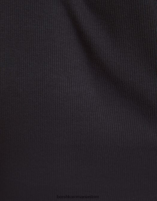 Bershka femei Pachet de 2 topuri cu coaste fără mâneci multicolor Z86D402 îmbrăcăminte