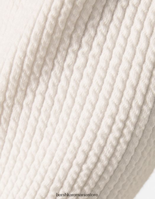 Bershka femei pachet de 2 tricouri cu mânecă lungă cu țesătură cu nervuri multicolor Z86D648 îmbrăcăminte