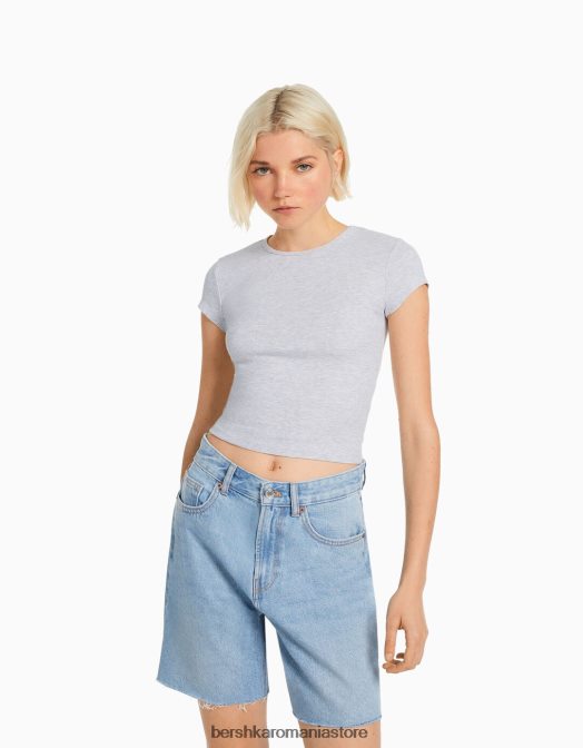 Bershka femei pachet de 2 tricouri striate cu maneca scurta multicolor Z86D330 îmbrăcăminte