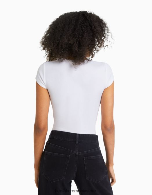 Bershka femei pachet de 2 tricouri striate cu maneca scurta multicolor Z86D331 îmbrăcăminte