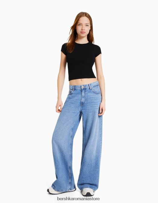 Bershka femei pachet de 2 tricouri striate cu maneca scurta multicolor Z86D331 îmbrăcăminte