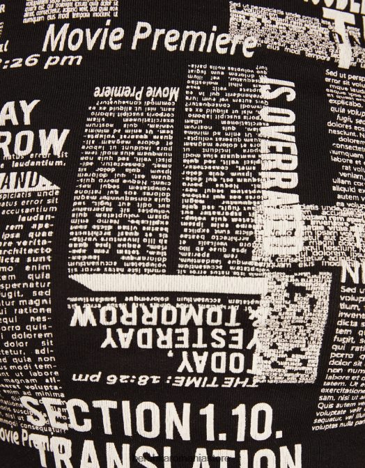 Bershka femei tricou cu maneca lunga cu imprimeu gri Z86D615 îmbrăcăminte