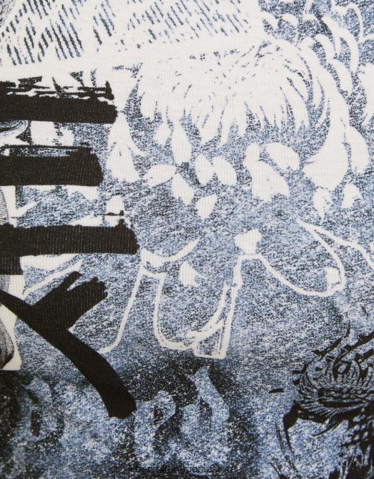 Bershka femei tricou cu maneca scurta cu imprimeu cremă Z86D599 îmbrăcăminte