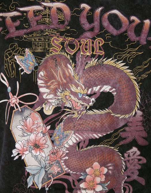 Bershka femei tricou cu maneca scurta cu imprimeu gri Z86D559 îmbrăcăminte