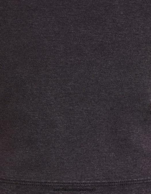 Bershka femei tricou mulat cu maneca scurta gri Z86D481 îmbrăcăminte