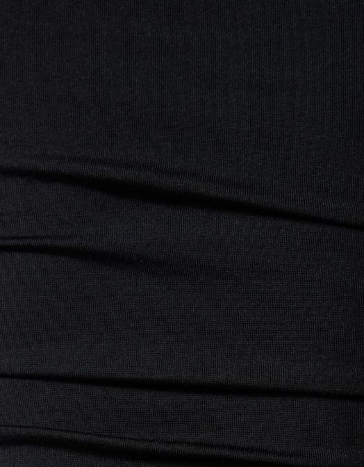 Bershka femei tricou peste umeri cu maneca lunga, cu detaliu incrustat negru Z86D565 îmbrăcăminte