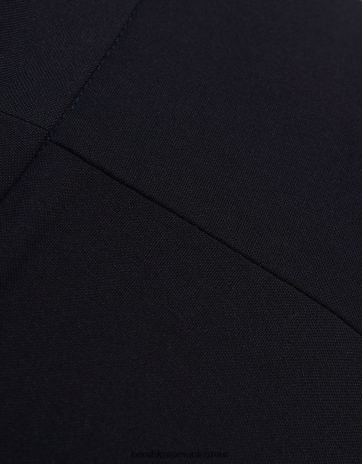 Bershka femei vestă croită cu nasturi albastru inchis Z86D850 îmbrăcăminte