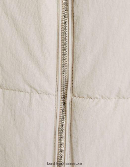 Bershka femei vestă puf din nailon căptușită piatră Z86D1172 îmbrăcăminte