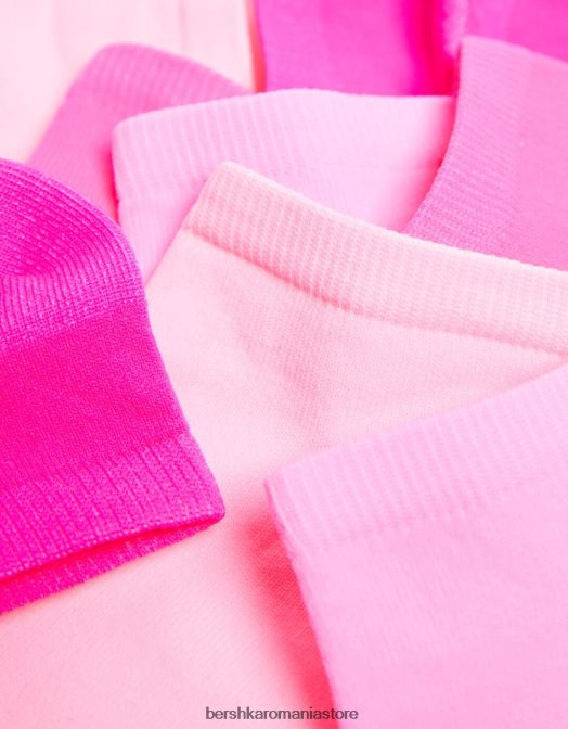 Bershka unisex Pachet de 2 șosete neon roz Z86D4237 accesorii