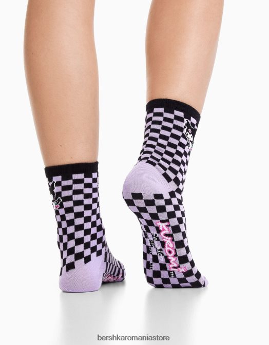 Bershka unisex Pachet de 3 șosete kuromi negru Z86D4227 accesorii