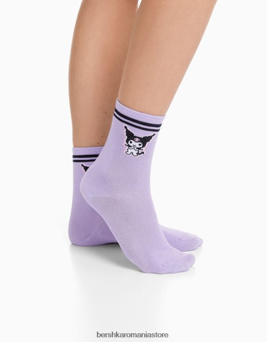 Bershka unisex Pachet de 3 șosete kuromi negru Z86D4227 accesorii