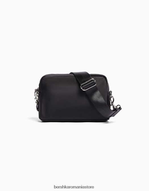 Bershka unisex geantă crossbody monocromă negru Z86D4213 accesorii