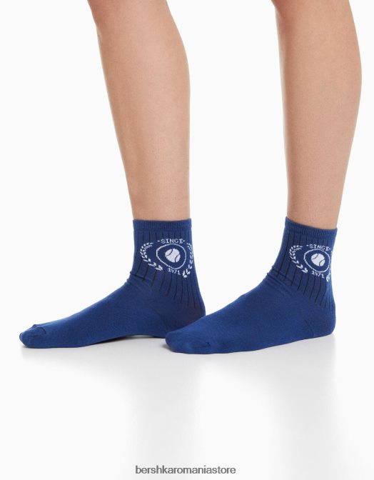 Bershka unisex pachet de 3 perechi de șosete sport portocale Z86D4201 accesorii