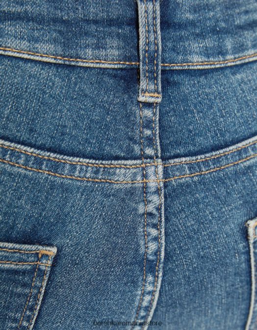 Bershka unisex blugi cizme cu talie joasă albastru deschis Z86D3953 îmbrăcăminte