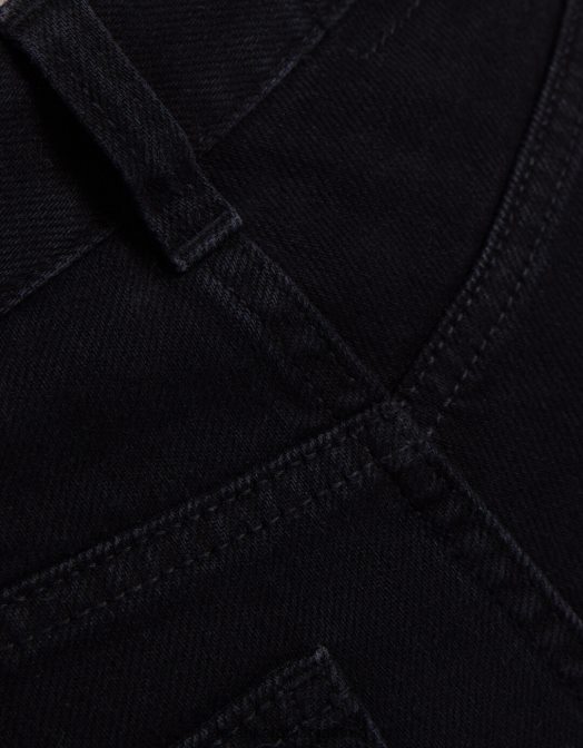 Bershka unisex blugi rupti cu picioare largi din anii \'90 negru Z86D3958 îmbrăcăminte