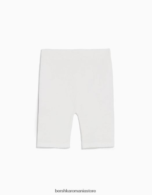 Bershka unisex pantaloni scurți fără sudură cremă Z86D4015 îmbrăcăminte