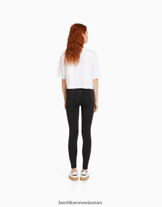 Bershka unisex jambiere push up fără cusături gri inchis Z86D3897 îmbrăcăminte