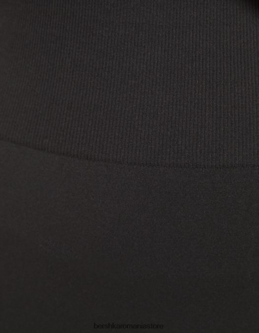 Bershka unisex jambiere push up fără cusături gri inchis Z86D3897 îmbrăcăminte