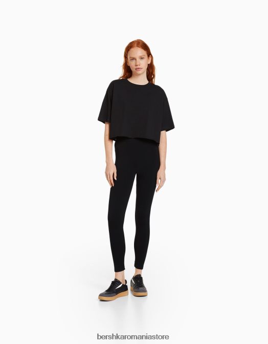 Bershka unisex jambiere push up fără cusături negru Z86D3899 îmbrăcăminte