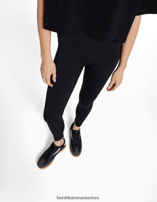 Bershka unisex jambiere push up fără cusături negru Z86D3899 îmbrăcăminte
