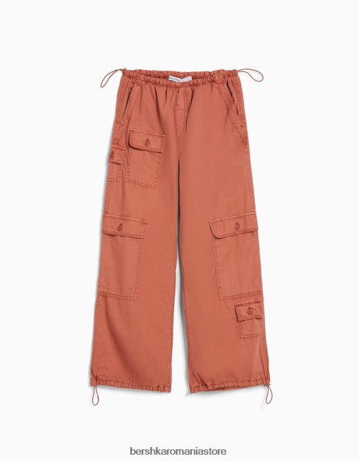 Bershka unisex pantaloni cargo parașuta roz Z86D3900 îmbrăcăminte