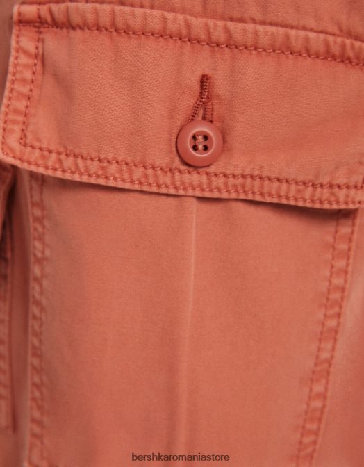 Bershka unisex pantaloni cargo parașuta roz Z86D3900 îmbrăcăminte