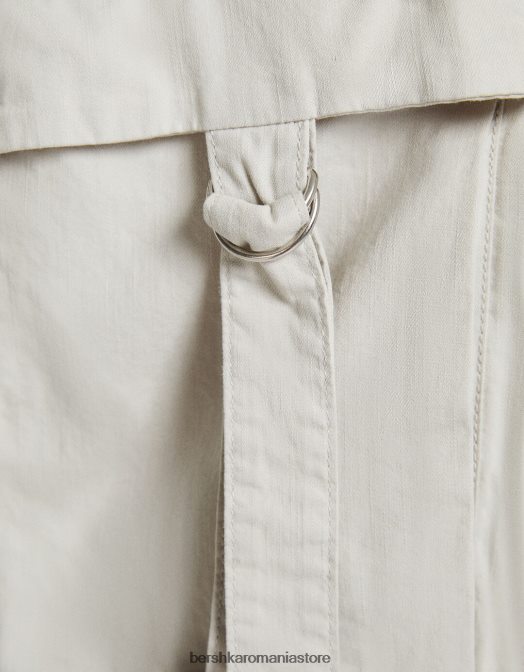 Bershka unisex pantaloni cargo rustic de caracatiță gri Z86D3888 îmbrăcăminte