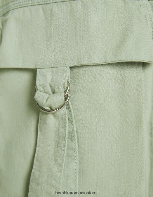 Bershka unisex pantaloni cargo rustic de caracatiță verde Z86D3887 îmbrăcăminte