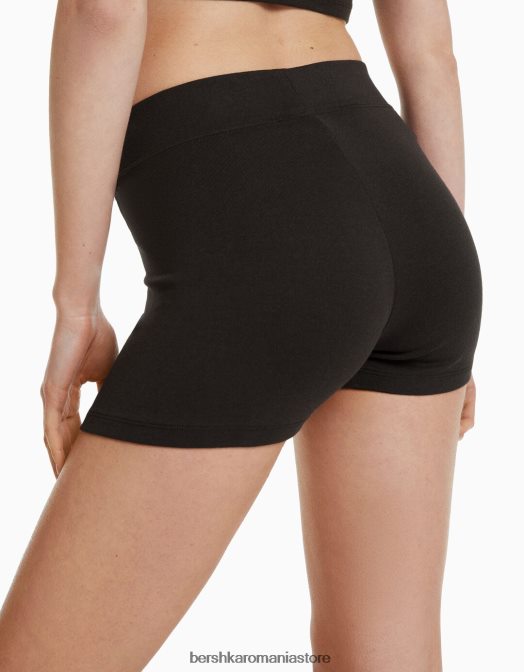 Bershka unisex pantaloni scurți culotte gri inchis Z86D3881 îmbrăcăminte