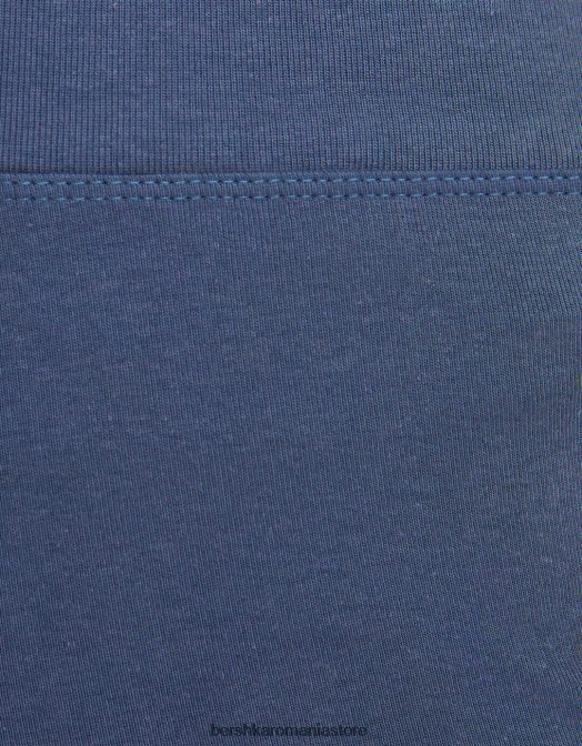 Bershka unisex pantaloni scurți culotte spălat albastru Z86D3882 îmbrăcăminte