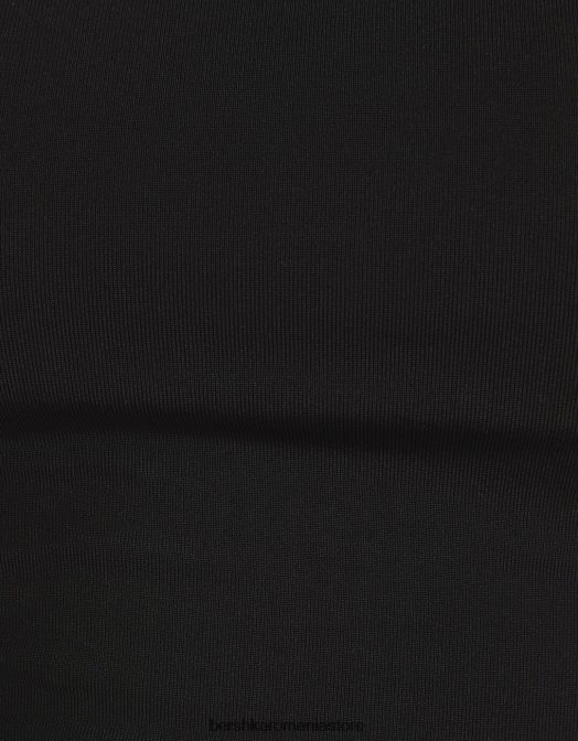 Bershka unisex crop top asimetric cu bretele negru Z86D3855 îmbrăcăminte