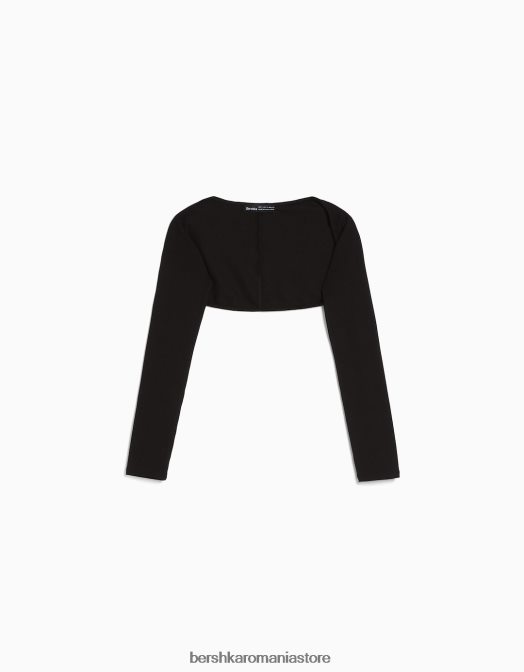 Bershka unisex incalzitoare de brate de baza negru Z86D3828 îmbrăcăminte