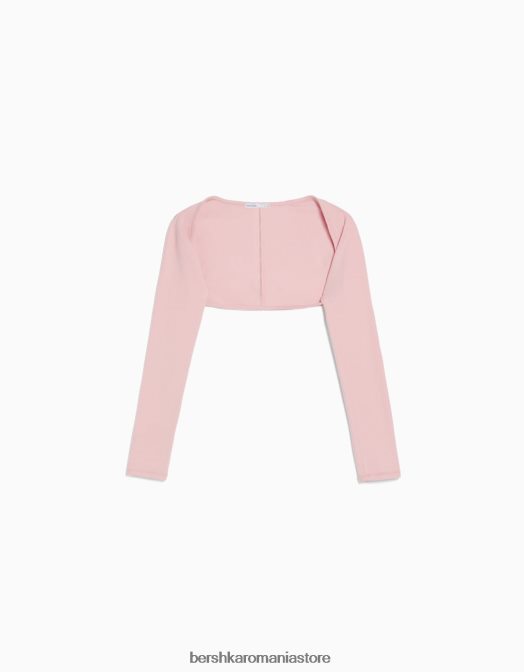 Bershka unisex incalzitoare de brate de baza roz Z86D3827 îmbrăcăminte