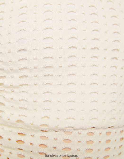 Bershka unisex top crochet racer cremă Z86D3715 îmbrăcăminte