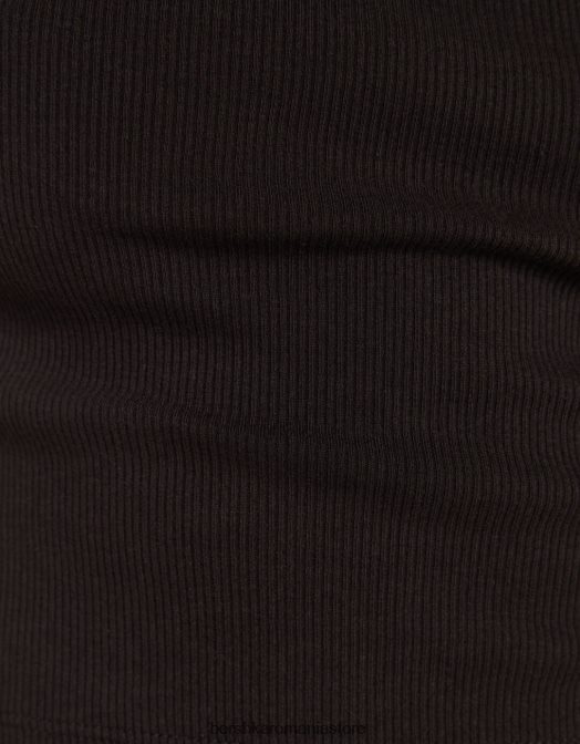 Bershka unisex tricou cu mânecă lungă cu nervuri negru Z86D3863 îmbrăcăminte